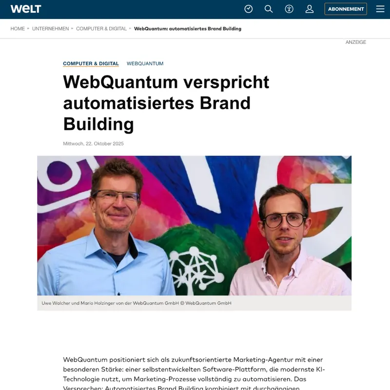 Presseartikel WELT